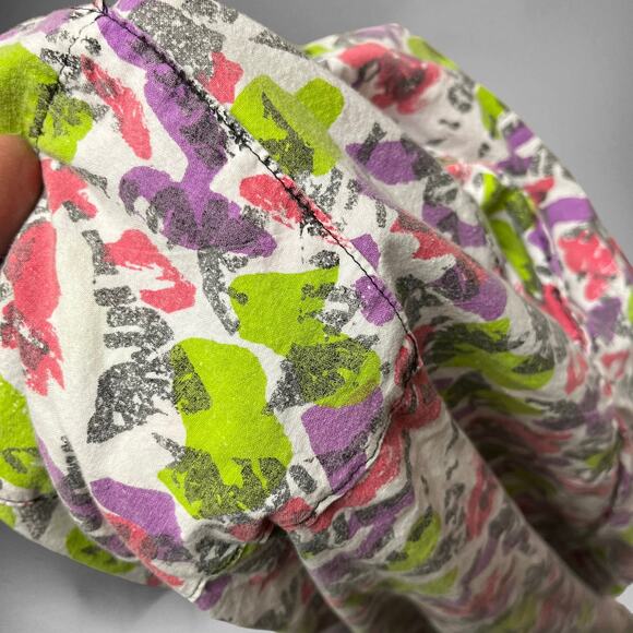 Vintage 90's Homemade Loud Print MC Hammer Pants Adjustable Waist Parachute O-08 - Picture 7 of 8